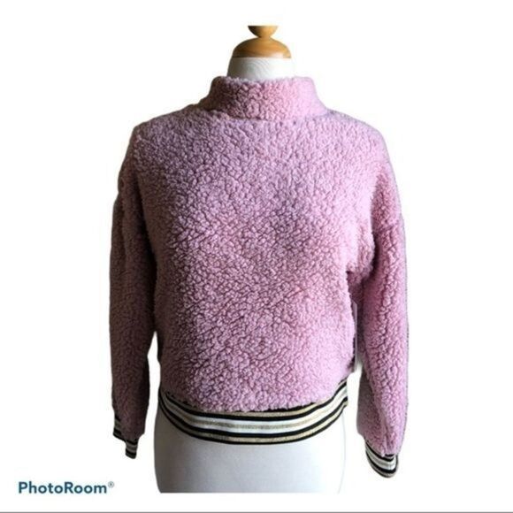 Nanette Lapore pink teddy soft sweatshirt - Picture 3 of 10
